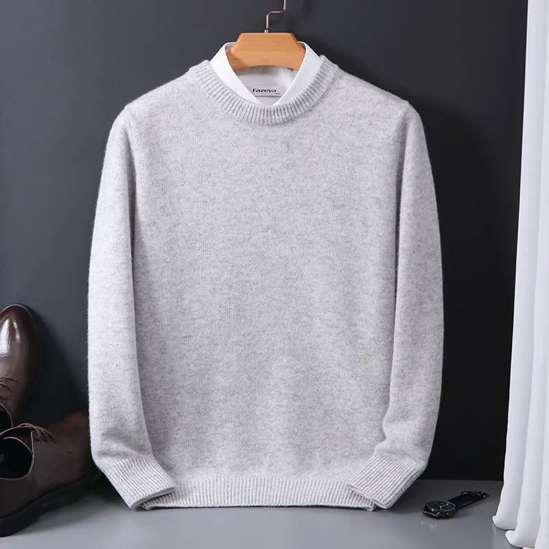 Wesley | Men's Premium Cashmere Crewneck Sweater