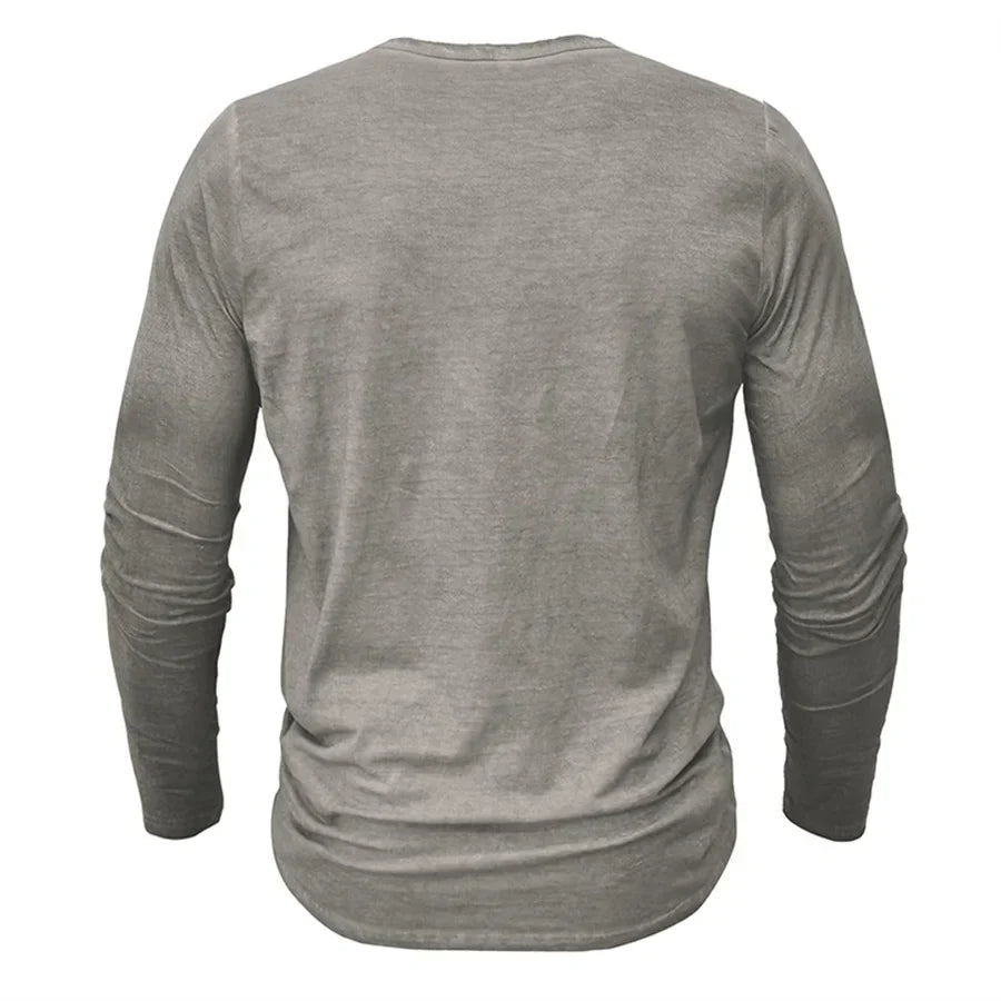 Cooper | Men's Casual Slim-Fit Cotton Henley Shirt
