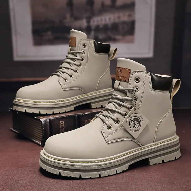 River | Men's Premium Lace-Up High-Top Boots