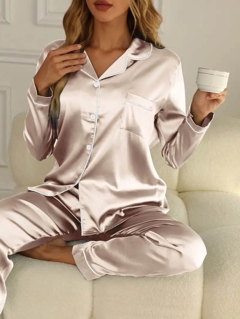 Daisy | Women's Elegant Satin Pajama Set