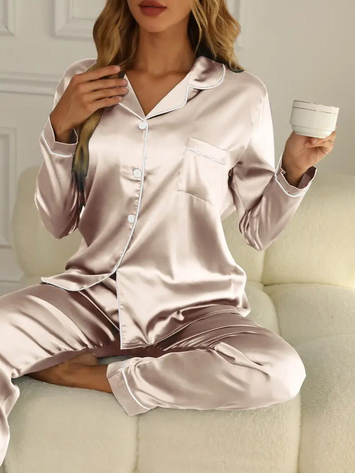 Daisy | Women's Elegant Satin Pajama Set