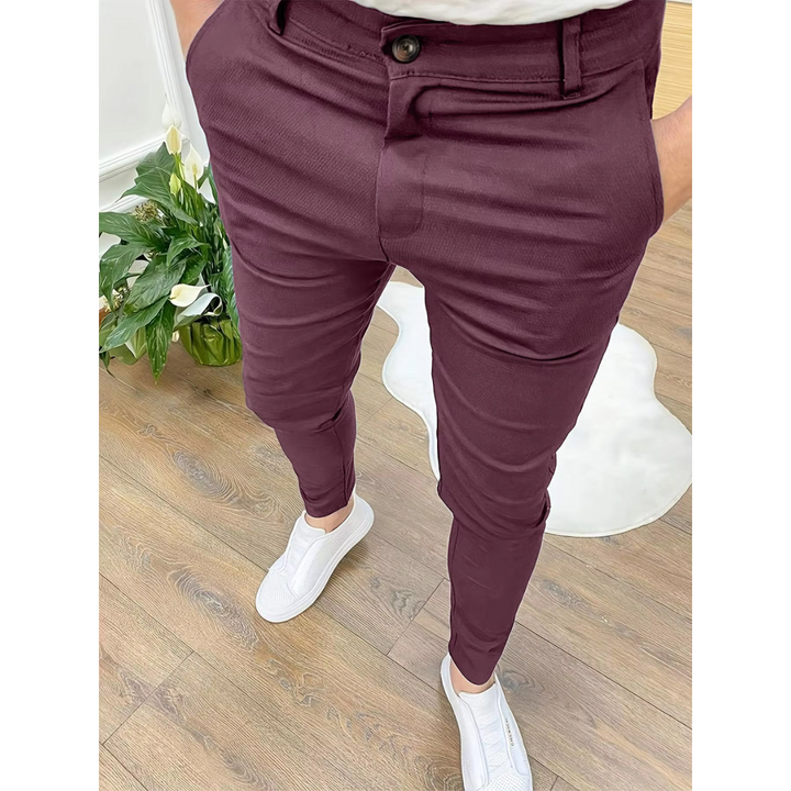 Declan | Men's Modern Slim-Fit Stretch Trousers