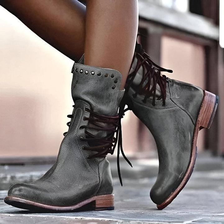 Darcy | Women's Leather Lace-Up Ankle Boots