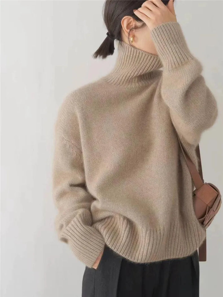 Samantha | Women's Luxe Cashmere Turtleneck Sweater