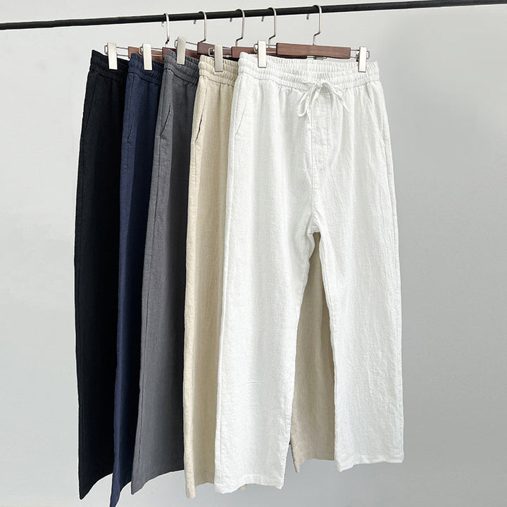 Enzo | Men's Casual Wide-Leg Drawstring Summer Pants