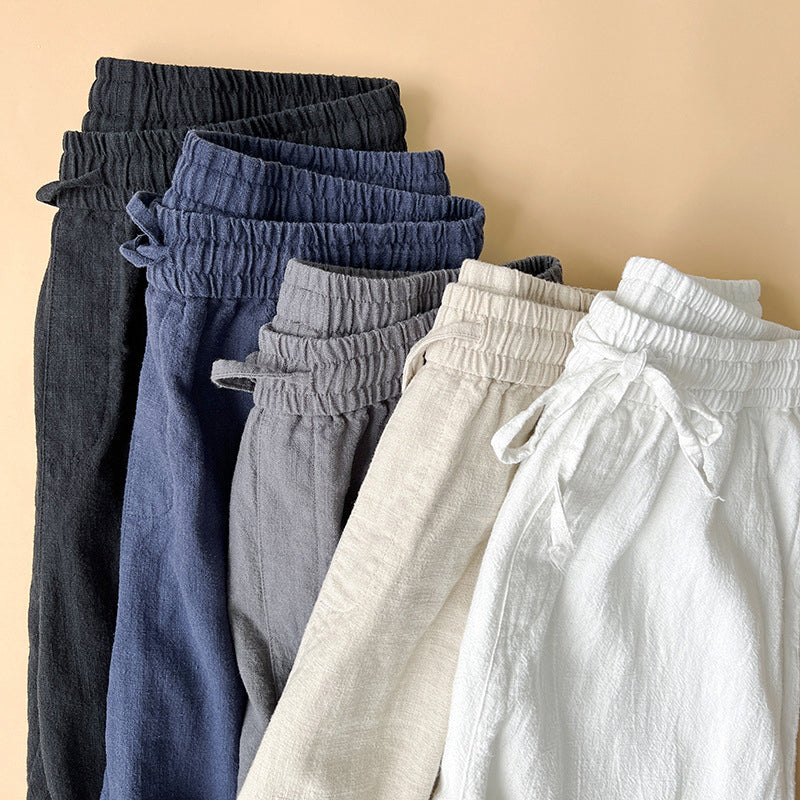 Enzo | Men's Casual Wide-Leg Drawstring Summer Pants