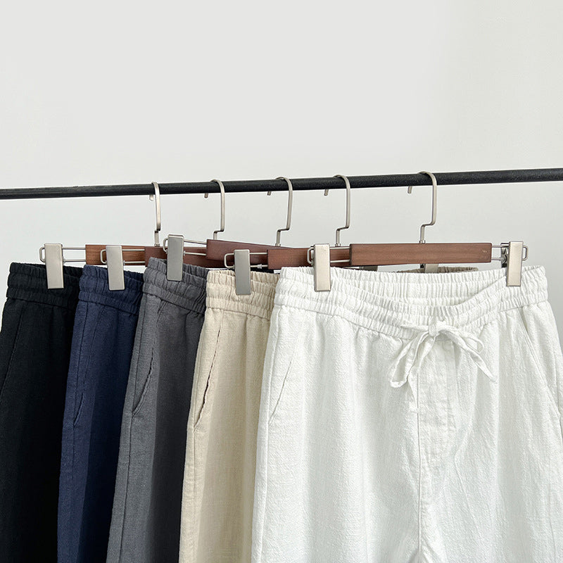 Enzo | Men's Casual Wide-Leg Drawstring Summer Pants