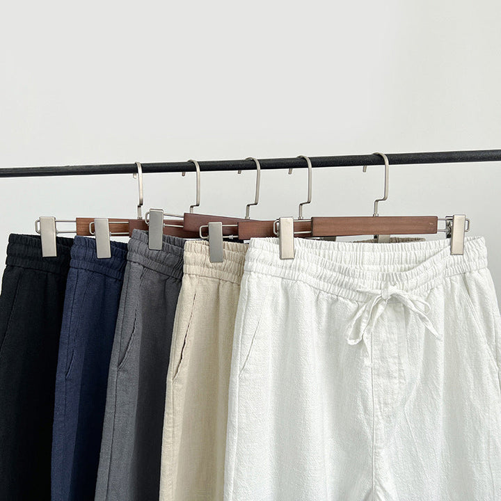 Enzo | Men's Casual Wide-Leg Drawstring Summer Pants