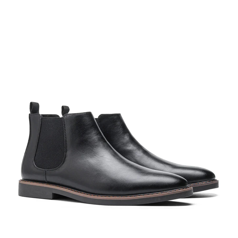 Michael | Men's Classic Polished Leather Chelsea Boots