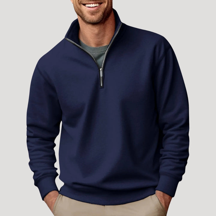 Clark | Men's Smart Casual Quarter-Zip Pullover Sweater