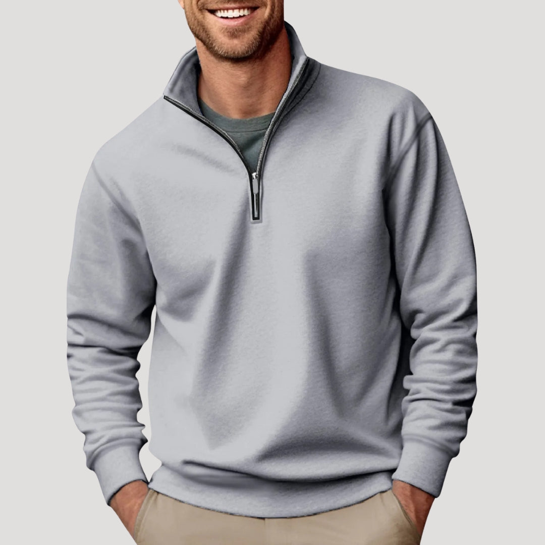 Clark | Men's Smart Casual Quarter-Zip Pullover Sweater