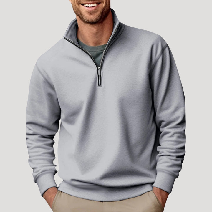 Clark | Men's Smart Casual Quarter-Zip Pullover Sweater