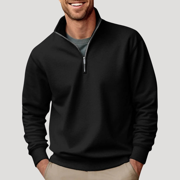 Clark | Men's Smart Casual Quarter-Zip Pullover Sweater