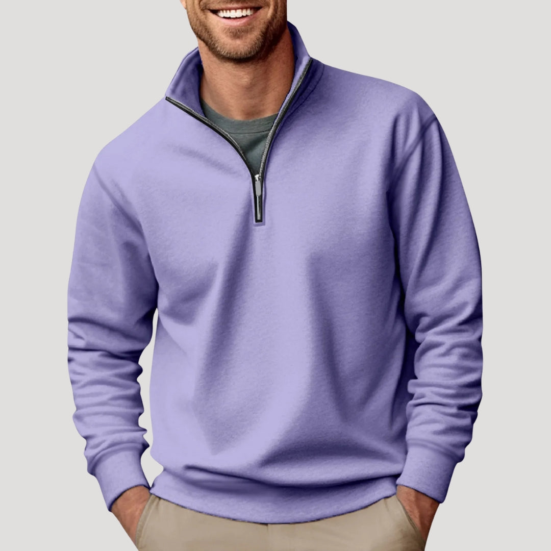 Clark | Men's Smart Casual Quarter-Zip Pullover Sweater