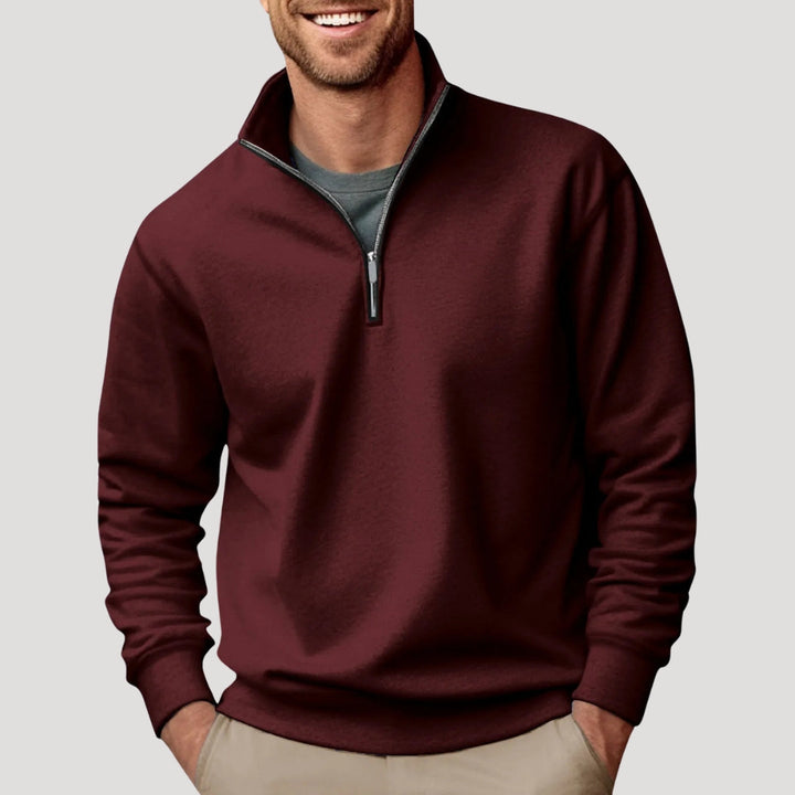 Clark | Men's Smart Casual Quarter-Zip Pullover Sweater