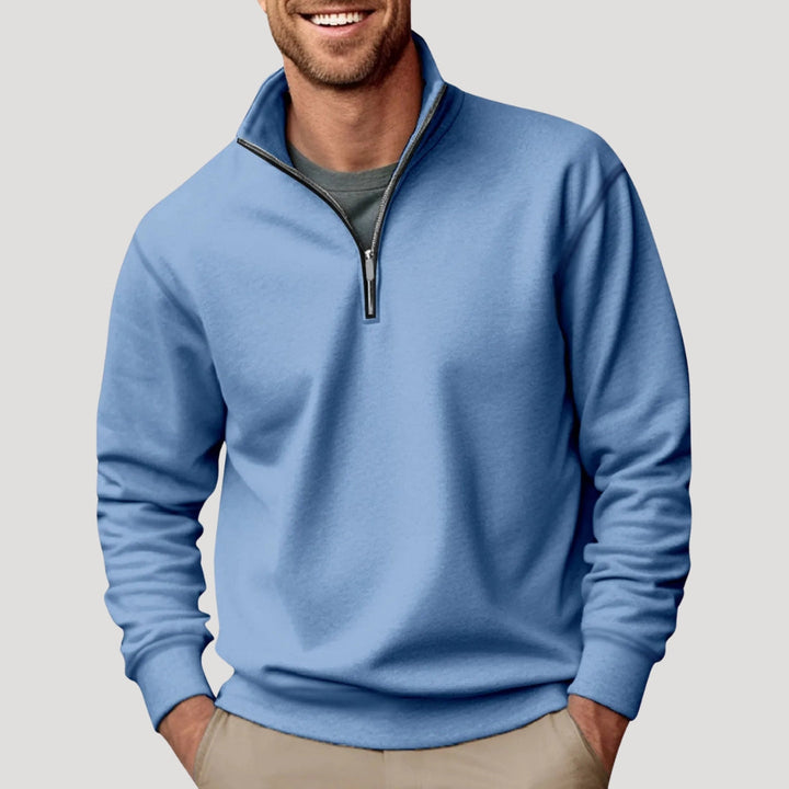 Clark | Men's Smart Casual Quarter-Zip Pullover Sweater