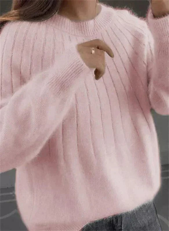 Violett | Women's Plush Ribbed Knit Sweater