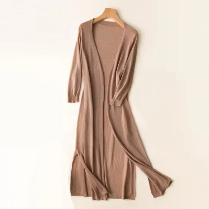 Vera | Women's Lightweight Long Open-Front Cardigan