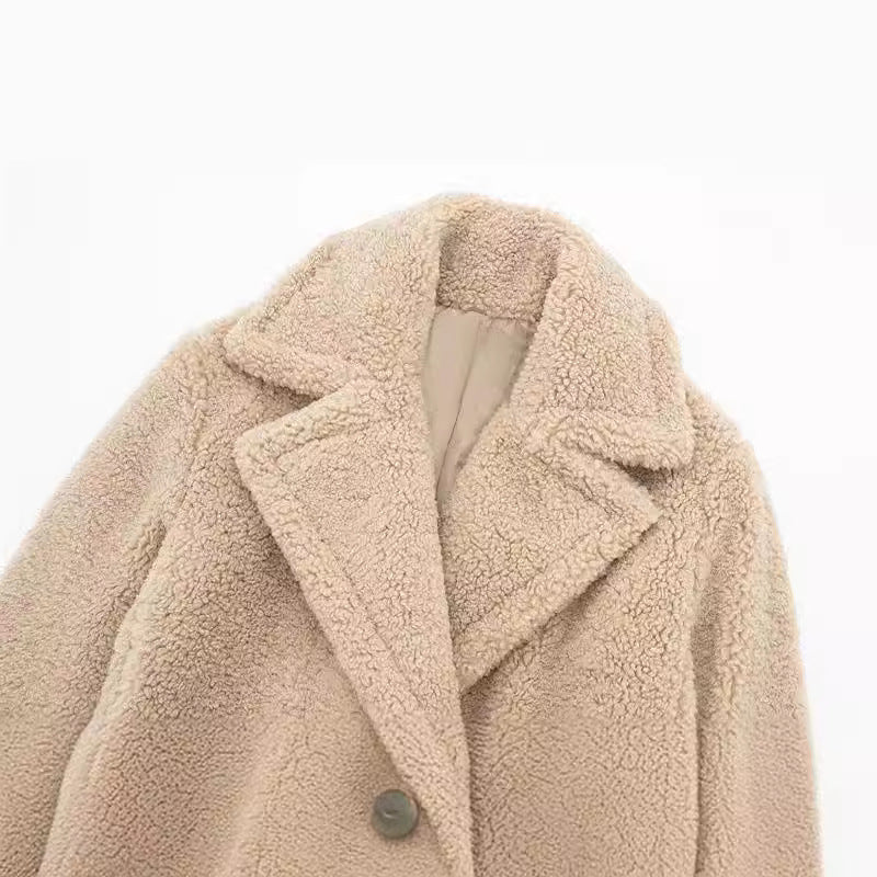 Cora | Women's Luxurious Longline Teddy Coat