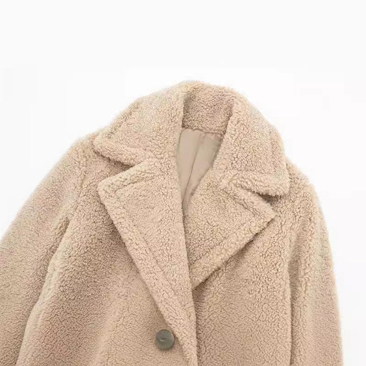 Cora | Women's Luxurious Longline Teddy Coat