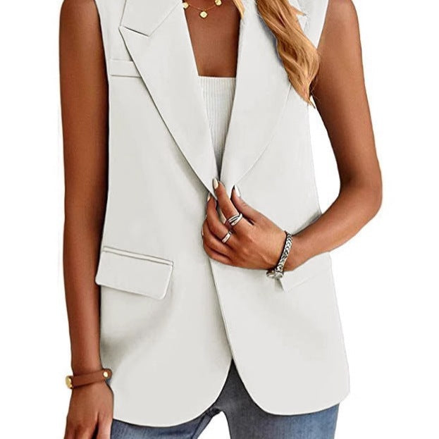 Portia | Women's Tailored Sleeveless Blazer Vest