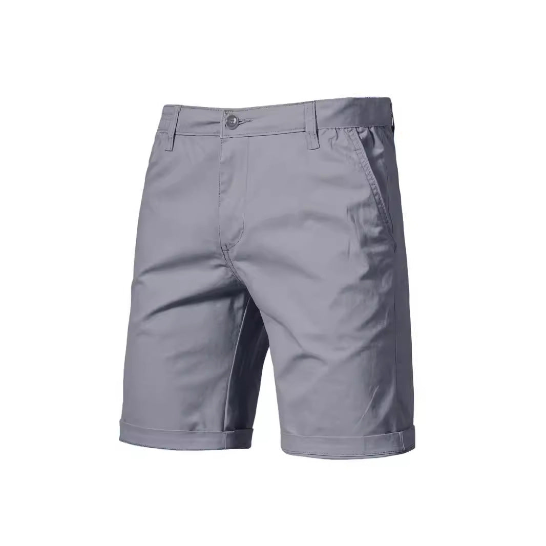 Byron | Men's Casual Straight Leg Cotton Chino Shorts