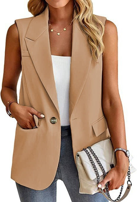 Portia | Women's Tailored Sleeveless Blazer Vest