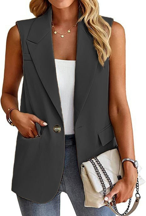Portia | Women's Tailored Sleeveless Blazer Vest