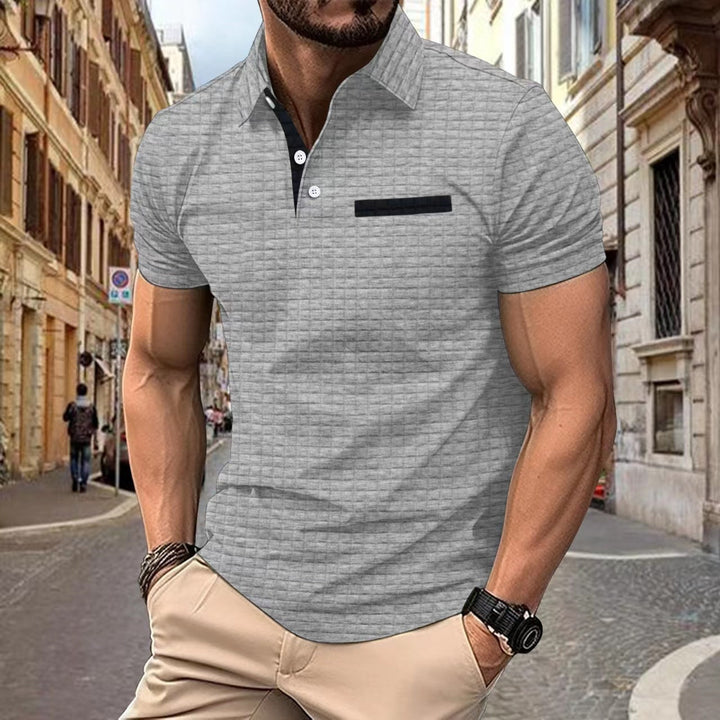 George | Men's Slim Fit Contrast Collar Structured Polo Shirt