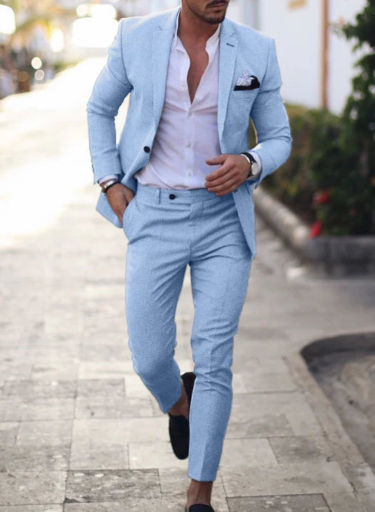 Axel | Men's Modern Summer Tailored Slim-Fit Two-Piece Suit