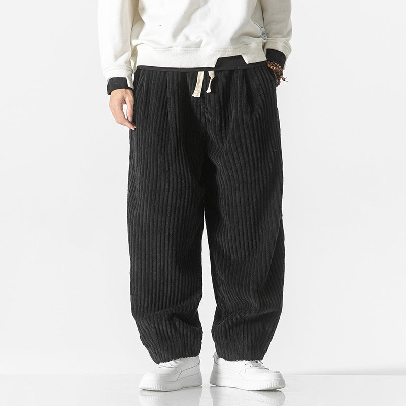 Nolan | Men's Casual Drawstring Corduroy Baggy Pants