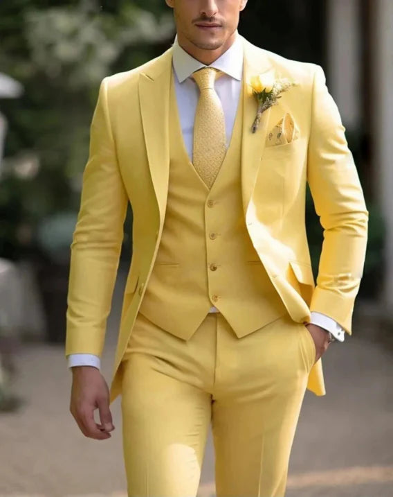 Colton | Men's Slim Tailored Three-Piece Suit