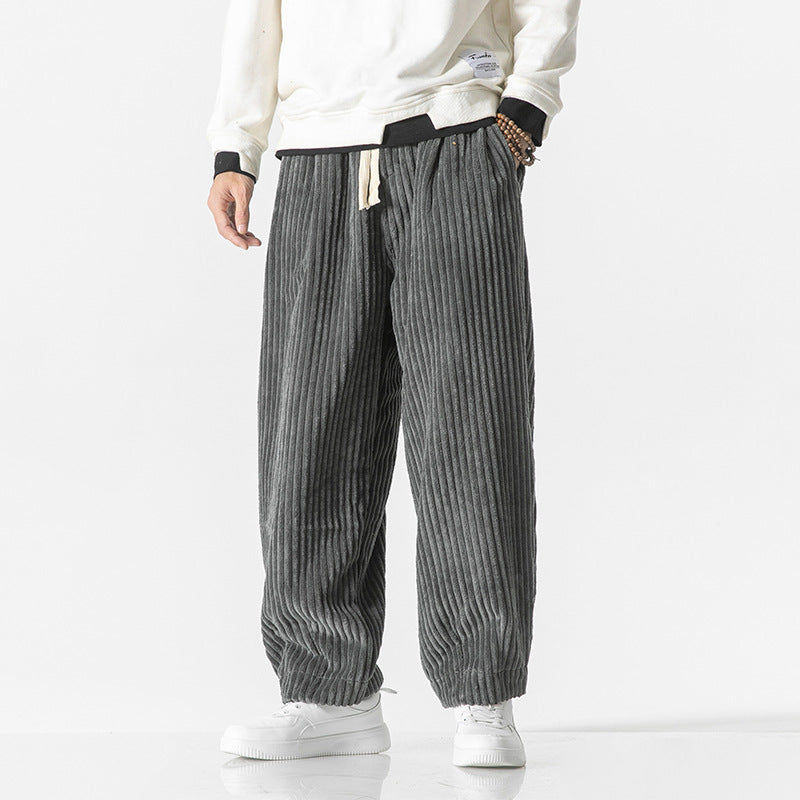 Nolan | Men's Casual Drawstring Corduroy Baggy Pants