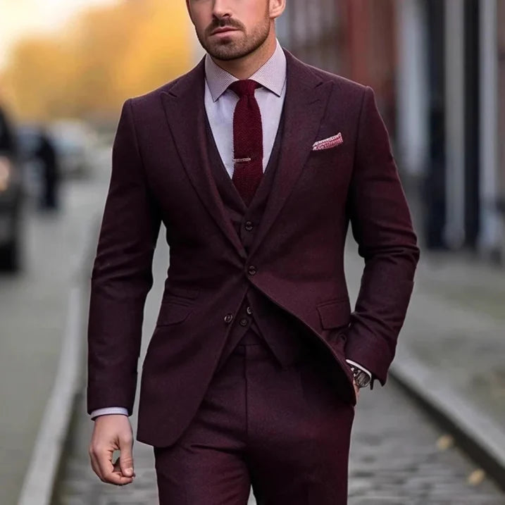 Colton | Men's Slim Tailored Three-Piece Suit