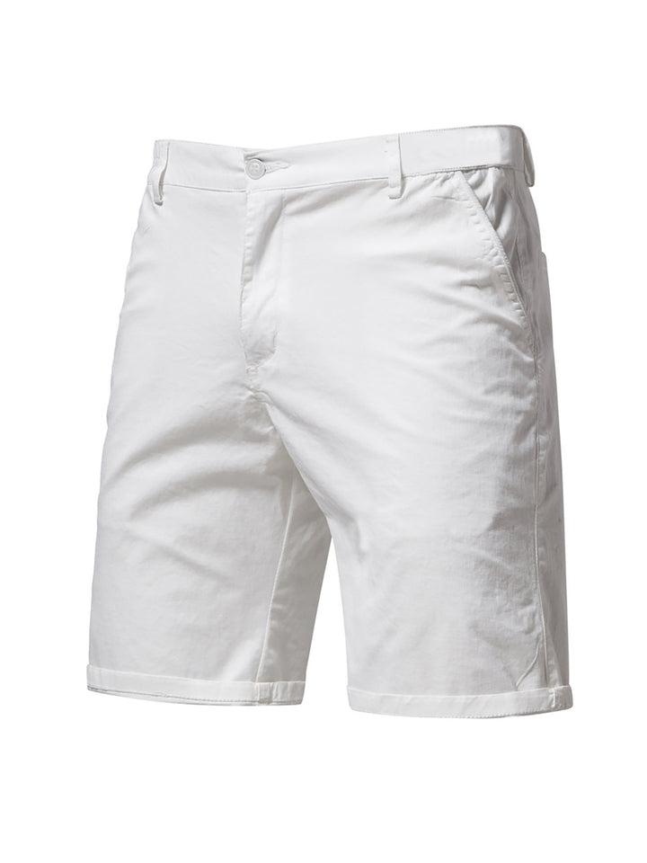 Byron | Men's Casual Straight Leg Cotton Chino Shorts