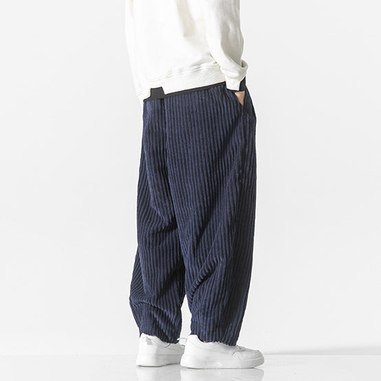 Nolan | Men's Casual Drawstring Corduroy Baggy Pants