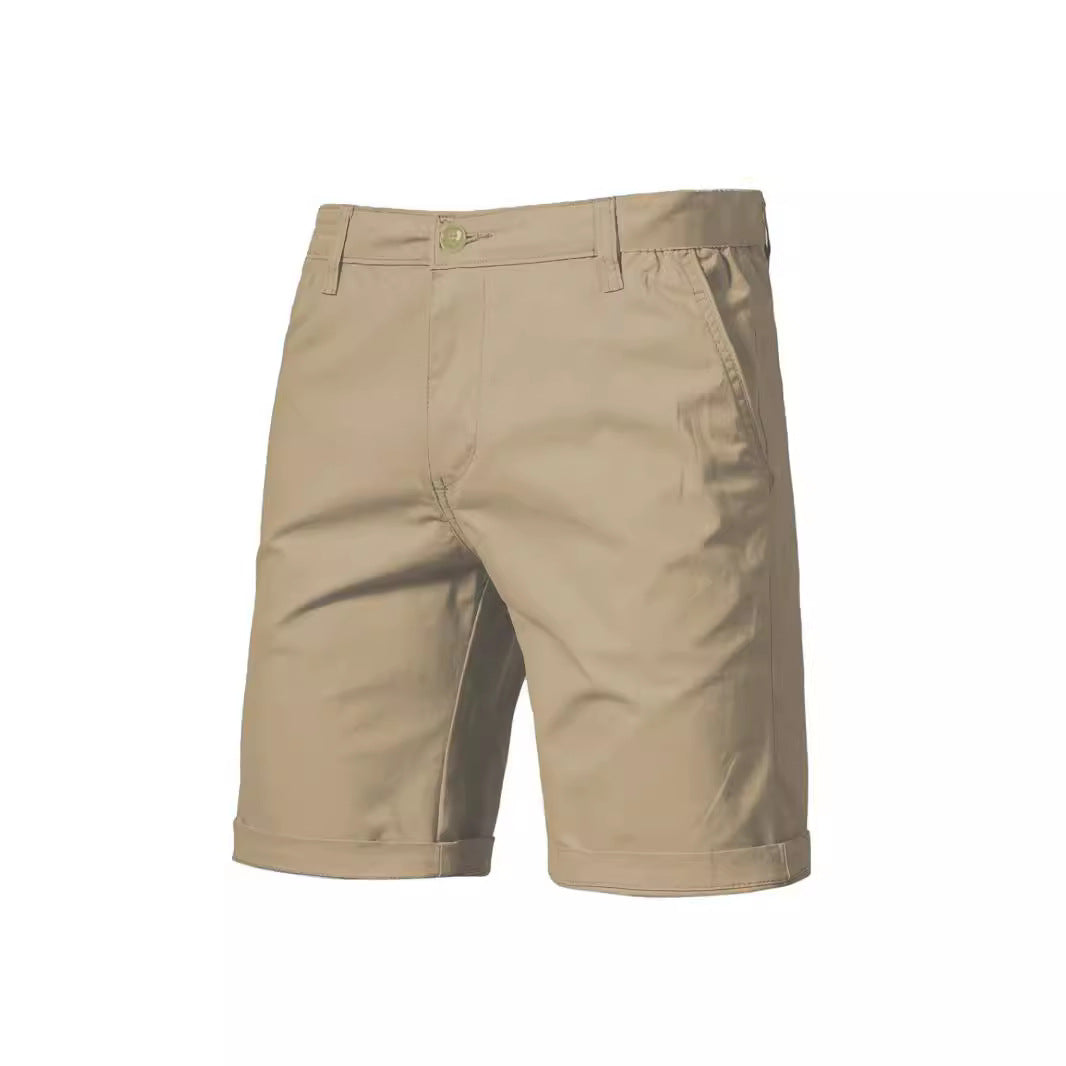 Byron | Men's Casual Straight Leg Cotton Chino Shorts