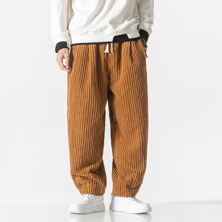 Nolan | Men's Casual Drawstring Corduroy Baggy Pants