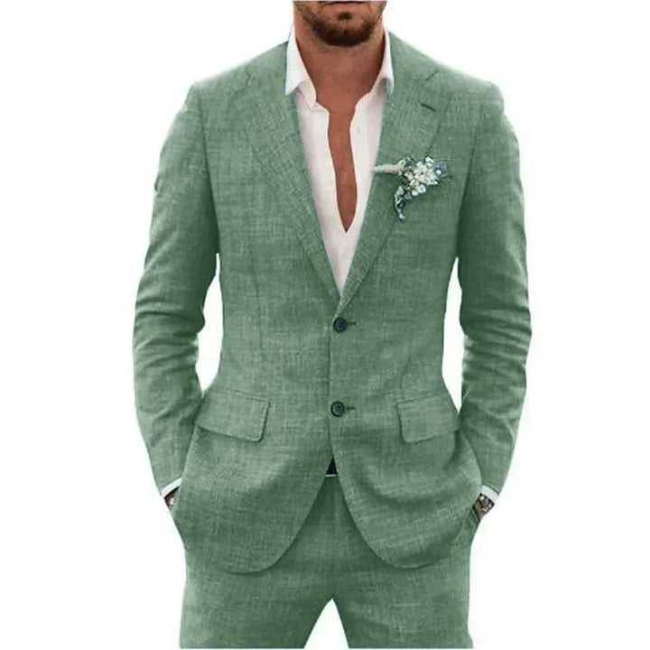 Walker | Men's Lightweight Tailored Two-Piece Linen  Suit