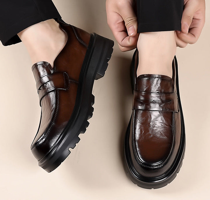 Dean | Men's Chunky Leather Penny Loafers
