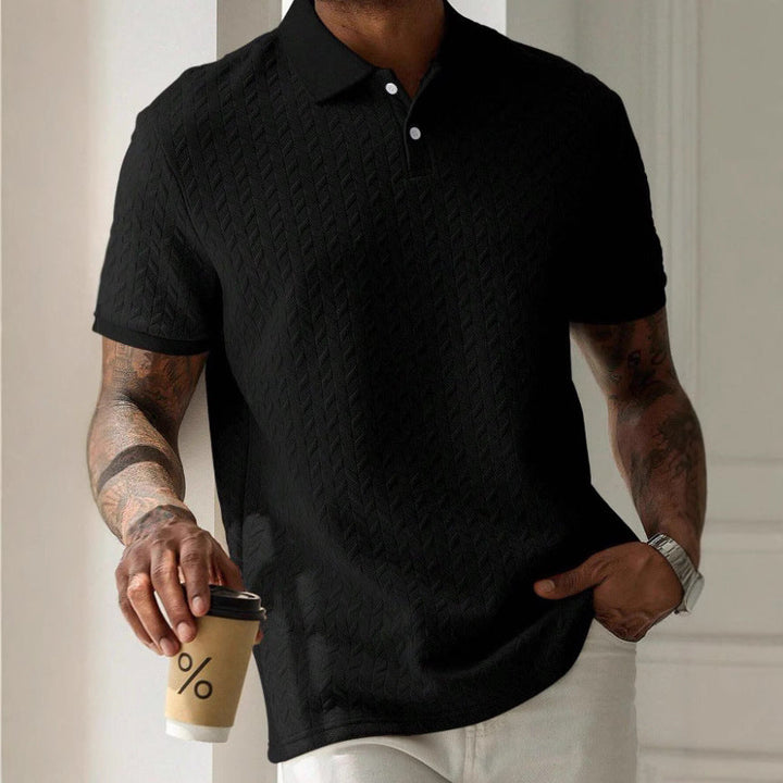 Ronnie | Men’s Short-Sleeve Jacquard Polo Shirt