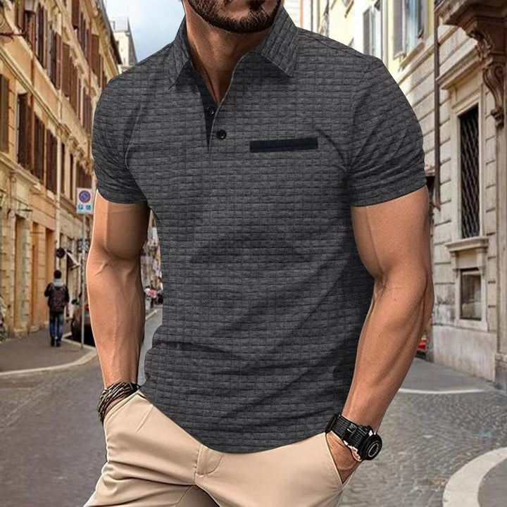 George | Men's Slim Fit Contrast Collar Structured Polo Shirt