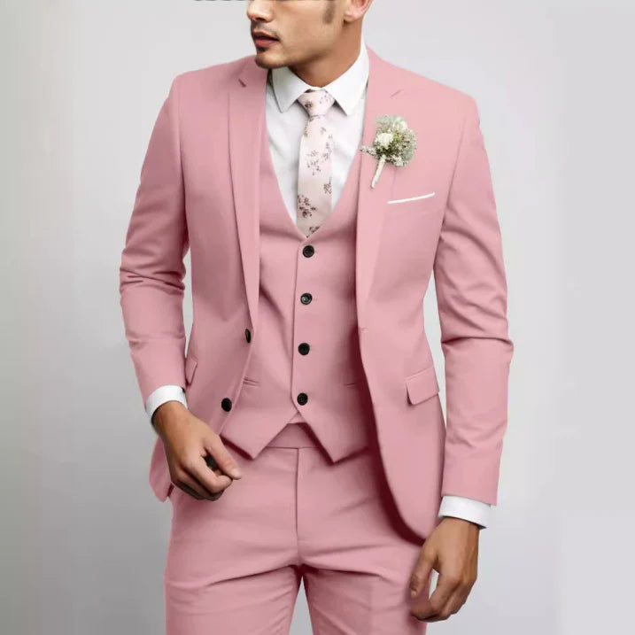 Alexander | Men's Tailored Three-Piece Slim-Fit Suit