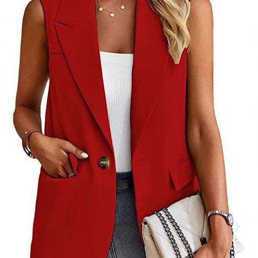 Portia | Women's Tailored Sleeveless Blazer Vest