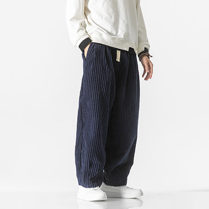 Nolan | Men's Casual Drawstring Corduroy Baggy Pants