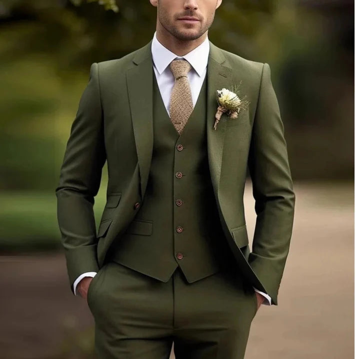 Colton | Men's Slim Tailored Three-Piece Suit