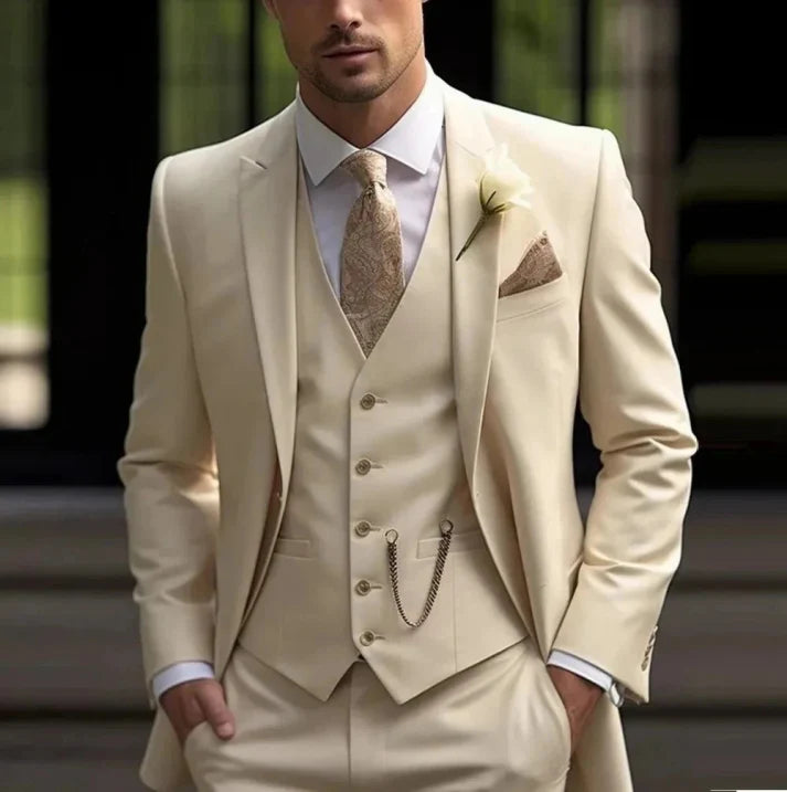 Colton | Men's Slim Tailored Three-Piece Suit
