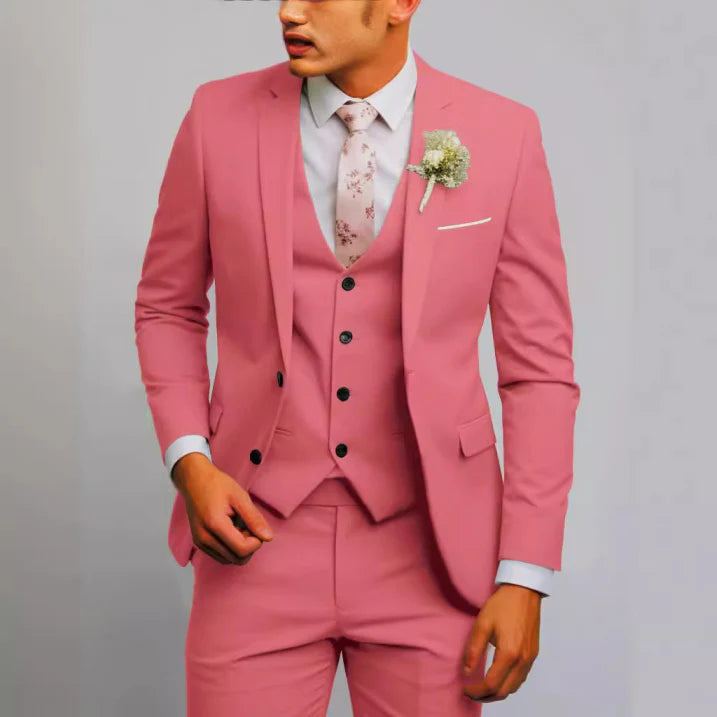Alexander | Men's Tailored Three-Piece Slim-Fit Suit