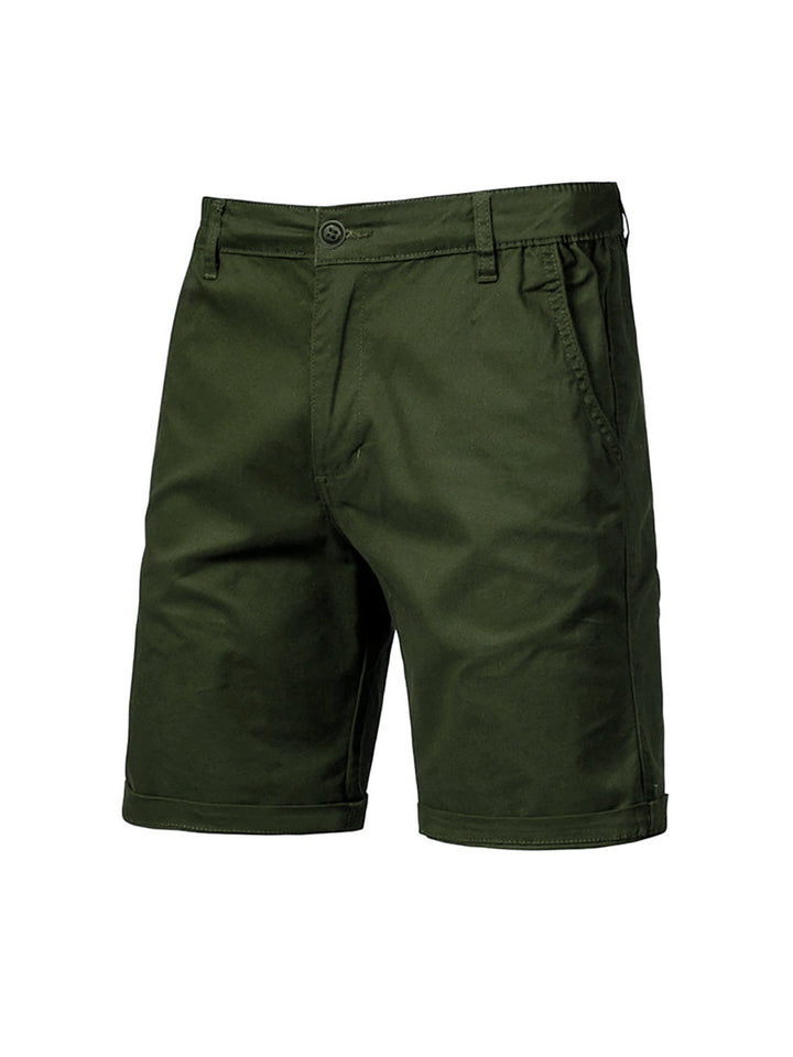 Byron | Men's Casual Straight Leg Cotton Chino Shorts