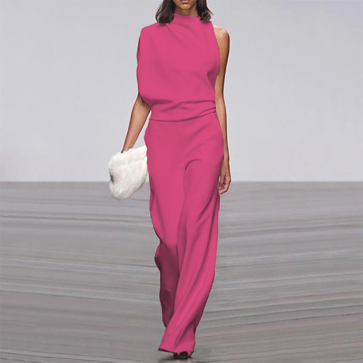 Hope | Women's Chic One-Shoulder Wide-Leg Jumpsuit